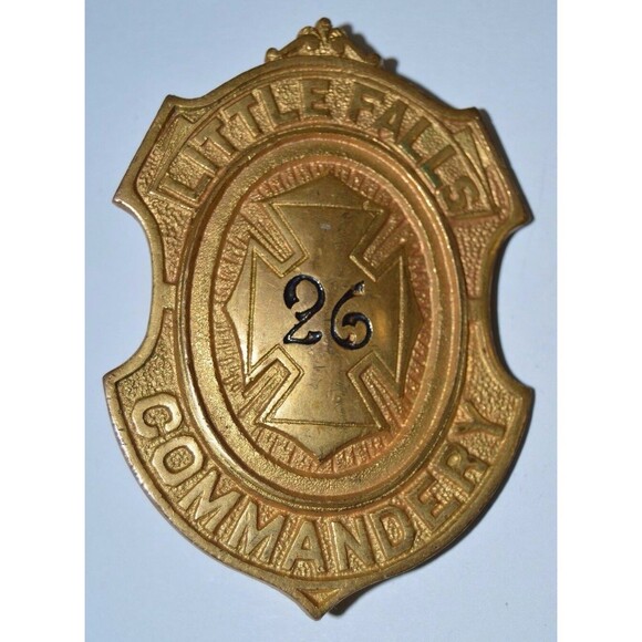 Vintage Golden Knights of Templar Little Falls Commandery No 26 Belt Buckle Rare - Picture 2 of 6